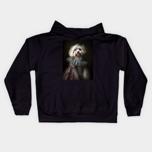 Royal Portrait of a Havanese Dog Kids Hoodie